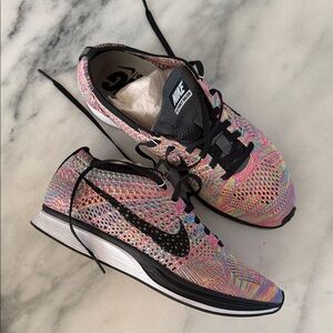 Nike Women's Colorful Flyknit Athletic Shoes